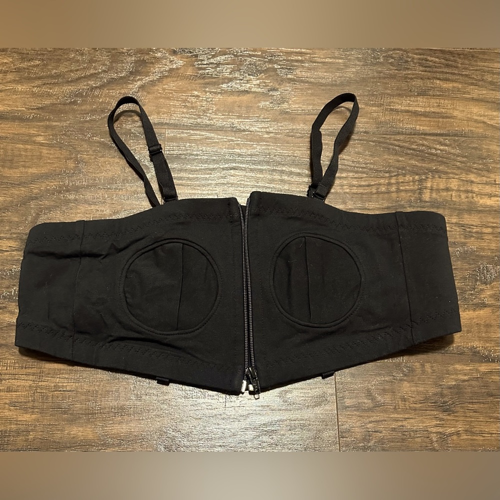 Simple Wishes adjustable hands-free pumping bra XS-L, black